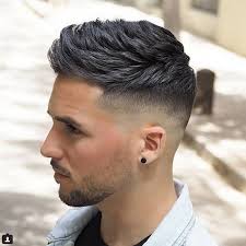 The funkier version of these looks includes elements like side designs made on the faded. Mens Fade Haircuts With Combination Of Spiky Do Mens Haircuts Short Haircuts For Men Mens Hairstyles