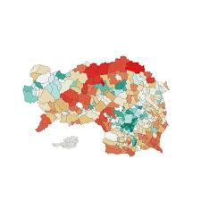 Steiermark 1900 2018 Map Diagram Art