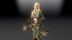 3d Model Elven Archer By Risama Elven 3d Model Model