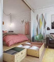 Wasserbett komplett dual mono + podest + designer rahmen wasserbetten bett luxus. 20 Podest Bett Ideen Kleine Wohnung Bett Wohnung