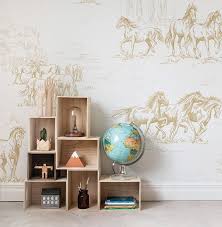 Horse Herd Gold Moderne Tapeten Landschafts Tapete Tapeten