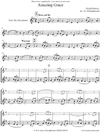 Sheet music (shipped from europe) 117 scores found for amazing grace all instrumentations piano solo (131) piano, vocal and guitar (113) choral satb (41) guitar notes and tablatures (38) piano, voice (23) lyrics and chords (22) organ (22) harmonica (21) concert band (20) guitar (19) violin (19) ukulele (17) flute (14) trumpet (13) choral 3. Amazing Grace Solo Alto Sax 7 Mins Sheet Music By Traditional