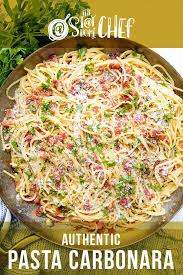Authentic Pasta Carbonara Recipe In 2020 Carbonara Pasta Christmas Recipes Dinner Main Courses Vegetarian Recipes Healthy