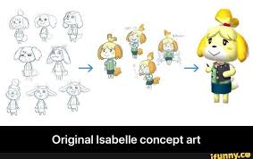 Or Inal Isabelle Concept Art Original Isabelle Concept Art Ifunny Animal Crossing Concept Art Animal Crossing Memes