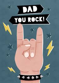 Free shipping on orders over $89. Vatertagskarte Dad You Rock Vatertagskarten Kaartje2go