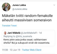 Istuuko edessäni uusnatsiliikkeen aivot vai harmiton muinaiskirkkoslaavin. Kasvismafioso On Twitter Tuossa Jussi Halla Aho Supporttaa Junes Lokkaa Https T Co Dqdtgicgha