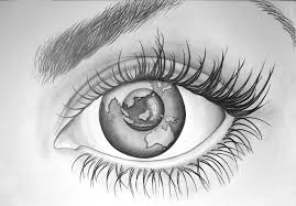 Earth Planet Travel Wanderlust Sketch Eye See Earth Sketch Drawing People Eye Sketch