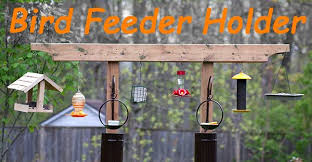 4x4 bird feeder post plans. Diy Rack To Hang Bird Feeders