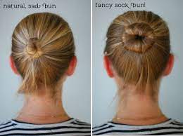 Although Jared Was Really Pushing For The Title Put A Sock Inside To Make It Look Bigger Haaaa Boys So I Have Be Hairstyles For Thin Hair Sock Bun Hair