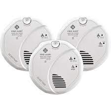 Some smoke and combination smoke and carbon monoxide detectors use a voice command, but a backup battery for hardwired smoke and carbon monoxide detectors offers security in case of a the main manufacturers of smoke detectors and co alarms are first alert and kidde, representing. First Alert 3 Pack Ac Hardwired Combination Smoke And Carbon Monoxide Detector With Voice Alert In The Combination Smoke Carbon Monoxide Detectors Department At Lowes Com