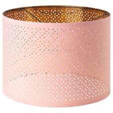 Nymo Lamp Shade Pink Brass Color 17 Lamp Shade Pendant Lamp Shade Large Lamp Shade