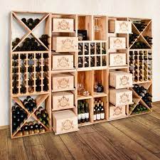 weinregalsystem vincasa 60 cm aus kiefern holz weinkiste weinkellerdesign regal