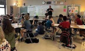 Officer Nichols teaches 5th...