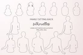 Download Family Sitting Back Silhouettes Png Eps Svg By Cornercroft Thehungryjpeg Com