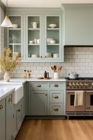 Blue Green Kitchen Cabinet Colors