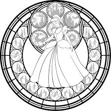 Noli me tangere, by ervin bossanyi (1946) coloring created from a art deco stained glass spotted in a hotel in madrid (double. Cinderella Stained Glass Vector Line Art By Akili Amethyst Deviantart Com On Deviantart Stained Glass Coloring Pages Disney Coloring Pages Coloring Pages