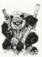 Black And White Kung Fu Panda Logo Kung Fu Panda Panda Art Panda Tattoo Bear Art