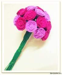 Making A Bridal Rose Bouquet Using Crepe Paper Crepe Paper Flowers Diy Paper Flowers Diy Paper Flowers