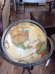 This Beautifully Crafted Floor Standing Globe Is The Marin Model By Replogle Globes It Retails For Almos Floor Standing Globes Standing Globe Home Furnishings