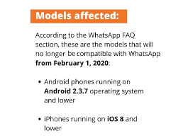 Whatsapp typically dies not comment on unreleased features but confirmed to the independent that all. From February 1 Whatsapp To Shut Down Support For These Phones News Photos Gulf News