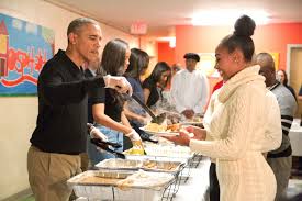 Maybe you would like to learn more about one of these? Barack Obama Visits Chicago Food Bank To Help Out For Thanksgiving
