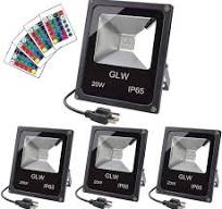 20W RGB LED Flood Lights Color Changing Floodlight with Remote Control IP65  Waterproof Outdoor Landscape Lighting 16 Colors 4 Mode Dimmable Wall ...