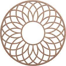 This rustic wood ceiling creates a cozy nook. Wood Ceiling Medallions Wood Ceiling Rosettes