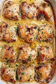 The seasonings in this boneless chicken thigh recipe are simple yet very flavorful, and make for an amazing thicken thigh marinade. 25 Best Chicken Thigh Recipes For Your Dinner Tasty Chicken Thigh Recipe Chicken Thigh Recipes Baked Oven Baked Chicken Thighs