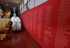 A year after Pope Francis' Canada trip ...