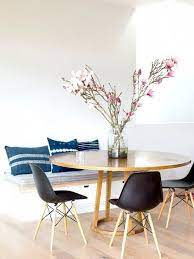 ronde tafel ronde eettafel tafel bankje interieur