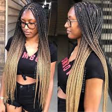 Black And Burgundy Knotless Box Braids Antarnesha Blue On Instagram Ombre Knotless Box Braids Are Lit I Truly Enjoy Doing Them In 2020 Small Box Braids Hairstyles Box Braids Hairstyles Hair Styles