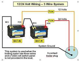 A trolling motor can be wired in a 12 or 24 volt configuration. 24 Volt Battery Configuration Drone Fest