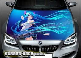 Anime Printed And Laminated Air Release Vinyl Car Bonnet Hood Graphics Bonnets Anime Inkjet Vinyl