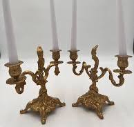 Las mejores ofertas en Candelabros antiguos rococó Bronce ...