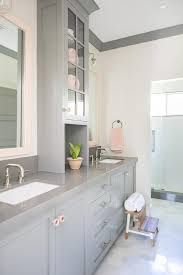 Yellyhommy mid century modern shower curtain navy blue and gray bathroom accessories decor black shower curtain set with 12 hooks 72x72 inches. Pink And Gray Bathroom Design Ideas