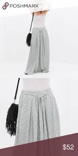 Black And White Polka Dot Maxi Skirt Zara Trafaluc Black And White Polka Dot Maxi Skirt Clothes Design Fashion Zara