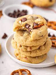 In a large mixing bowl, melt the butter and coconut oil with the brown sugar in the microwave. Kitchen Sink Cookies Belly Full