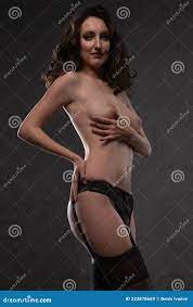 Nude Woman. Perfect Naked Body of Lady. Stock Image 