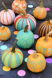 Skip The Knife Save A Pumpkin With Images Creative Pumpkin Decorating No Carve Pumpkin Decorating Pumpkin Decorating