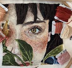 Portrait Embroidery @alixsouissi