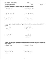 Some of the worksheets displayed are arithmetic sequences date period, name date period worksheet will open in a new window. Arithmetic Sequence Worksheet Pdf Free Download Printable
