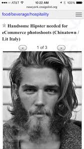 Men's apparel company seeks 'handsome hipster' models