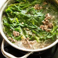 Vietnamese Malabar Spinach Ground Beef Soup Canh Mồng Tơi Nấu Thịt Bo Bằm Vietnamese Home Cooking Recipes Recipe Soup With Ground Beef Soup Recipes Malabar Spinach