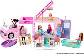 O, junta las piezas de un rompecabezas para crear una imagen deslumbrante de barbie y sus amigos. Amazon Es Barbie Caravana Para Acampar 3 En 1 De Barbie Con Piscina Camioneta Barca Y 50 Accesorios Regalo Para Ninas Y Ninos 3 9 Anos Mattel Ghl93 Juguetes Y Juegos