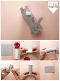 対象年齢 3歳くらい むずかしさ かんたん トイレットペーパーの芯を使った うさぎ のリサイク 幼稚園の工作 子供向けクラフト 紙 工作