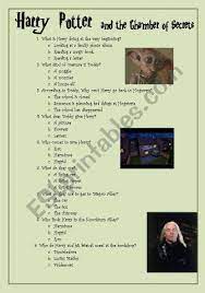 Harry potter this category is for trivia questions and answers related to chamber of secrets, as asked by users of funtrivia.com. Harry Potter And The Chamber Of Secrets Esl Worksheet By Carmengb