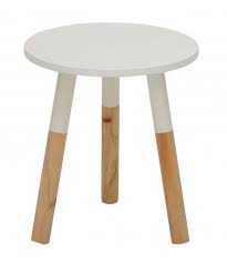 beistelltisch zwolle hocker kleiner runder tisch versch farben farbe weiss amazon de kuche haushalt beistelltisch tisch beistelltisch rund