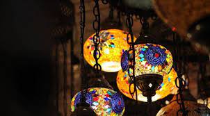 Lantern Decoration Celebration Light Ramadan Festive Lanterns Decor Christmas Bulbs Christmas Ornaments