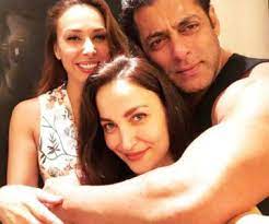 How do we know they're the hottest? Awesome Threesome Salman Khan Elli Avram Share A Warm Hug Iulia Vantur Looks On See Pic Bollywood News Bollywood Hungama