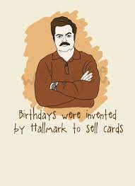 Pagan christmas cards for your friends in the witches' coven. Leslie Knope Parks And Recreation Nick Offerman Ron Swanson Birthday Card Greeting Cards Invitations Home Garden Worldenergy Ae
